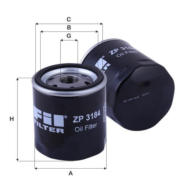FİL ZP3184 YAĞ FİLTRESİ BMAX CMAX FİESTA FOCUS GALAXY KUGA MONDEO MUSTANG SMAX DİSCOVERY SPORT FREELANDER RANGE ROVER EVOQUE HILUX LAND CRUISER YARİS
