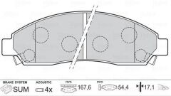 VALEO FREN BALATASI ÖN ISUZU DMAX 4X2 4X4 03-