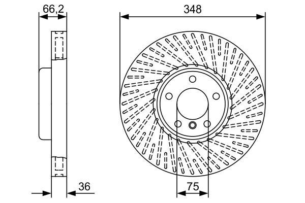 Bosch ON SAG FREN DISKI BMW F10 F07 F11 F12 F01