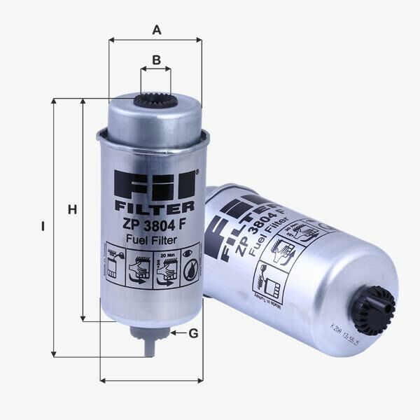 Fil Filtre YAKIT FILTRESI TRANSIT V184 2,0TDCI 125PS 02>06 2,4TDCI 115PS / 137PS 04>06