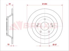 Braxis FREN DISKI ARKA TIVOLI 1.6 15 >