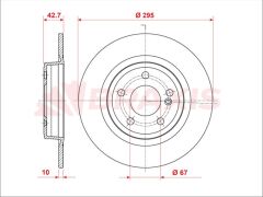 Braxis FREN DISKI ARKA X156 13> W176 12>18 W246 13>18 C117 13>18