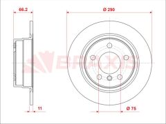 Braxis FREN DISKI ARKA BMW F20 F21 F22 F23