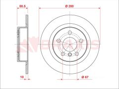 Braxis ARKA FREN DISKI BMW F45 F46 F48 F39