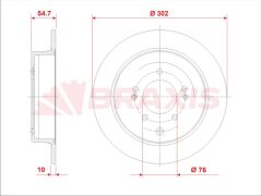 Braxis FREN DISKI ARKA TUCSON 15 > SPORTAGE 15 > ELEKTRONIK EL FRENI OLMAYAN ARACLAR ICIN
