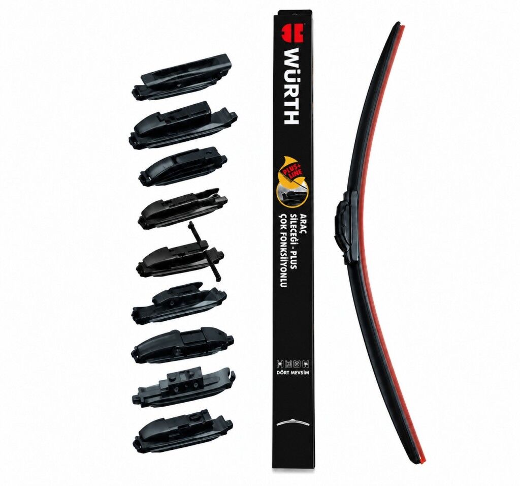 WÜRTH SİLECEK SÜPÜRGESİ PLUS 650 mm (65 cm) 9 APARATLI