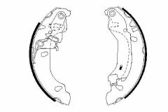 Bosch ARKA FREN BALATASI PABUC PANDA 169 1.1 / 1.2 / 1.3D MULTIJET 03>