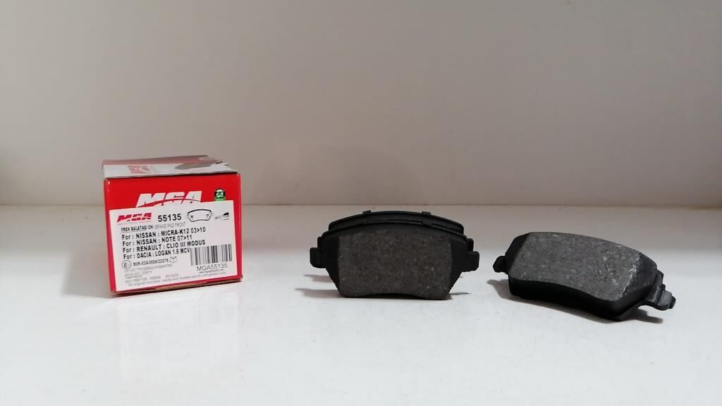 MGA FREN BALATASI ÖN CLİO III 1.2 16V-1.4-1.5 DCI 1.6 16V MODUS 04- MİCRA 03-10 NOTE 07-11 DUSTER 10-13 LODGY DOKKER 1.5 DCI 1.6 MEGANE IV HATCHBACK ARKA