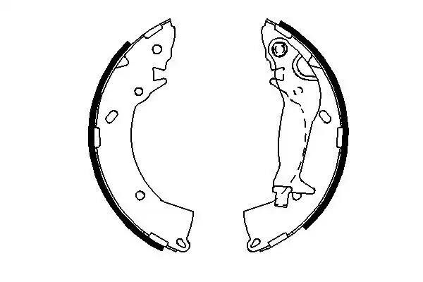 Bosch ARKA FREN BALATASI KAMPANA TIP PABUC HYUNDAI GETZ 2002->