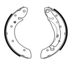 Bosch ARKA FREN BALATASI (PABUCLU) PARTNER BERLINGO (97 08) MEGANE SCENIC 98>