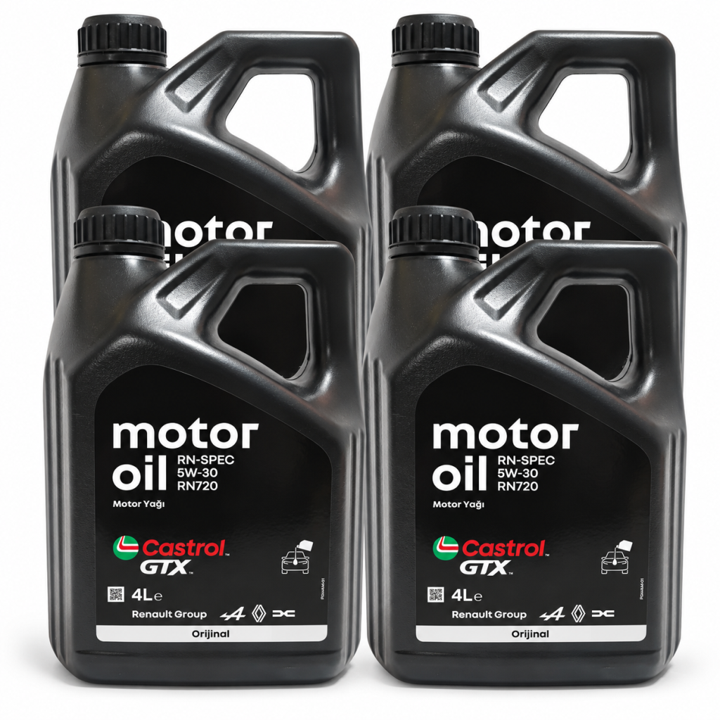 CASTROL MOTOR YAĞI GTX 5W-30 RN720 4 X 4 Litre