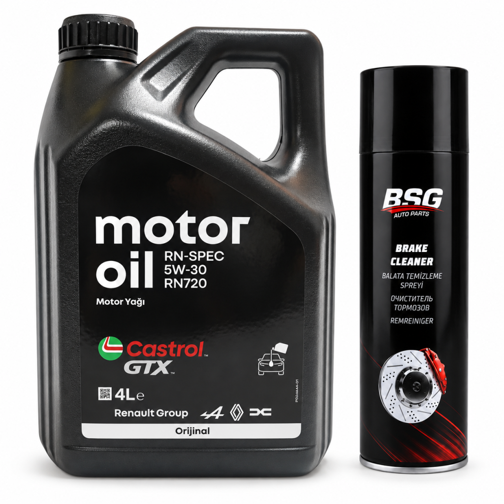 CASTROL MOTOR YAĞI GTX 5W-30 RN720 4 Litre + Balata Spreyi 500 ml