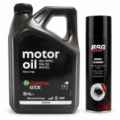 CASTROL MOTOR YAĞI GTX 5W-30 RN720 4 Litre + Balata Spreyi 500 ml