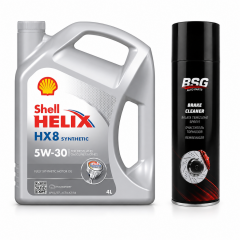 SHELL HELİX HX8 MOTOR YAĞI 5W-30 4 Litre + Balata Spreyi 500 ml