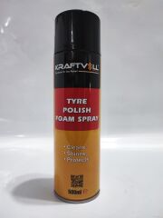 KRAFTVOLL LASTİK PARLATICI KÖPÜK SPREY 500 ml