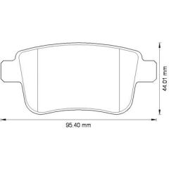 BEŞER FREN BALATASI ARKA KANGOO II 2008-