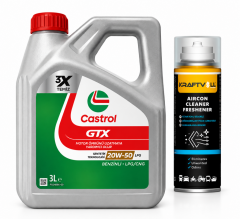 CASTROL GTX MOTOR YAĞI 20W-50 LPG 3 Litre + Klima Bombası 200 ml