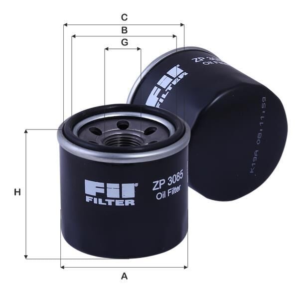 FİL ZP3085 YAĞ FİLTRESİ DACİA LOGAN SANDERO CLİO KANGO