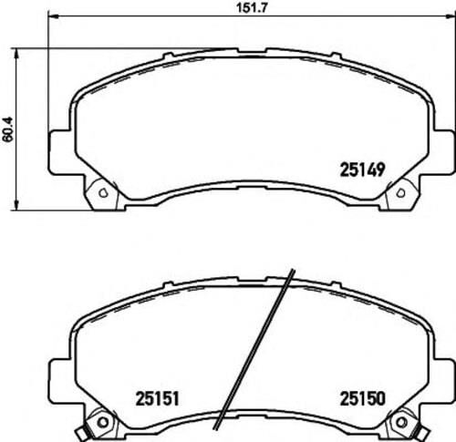 VALEO FREN BALATASI ÖN ISUZU DMAX 2006-2012