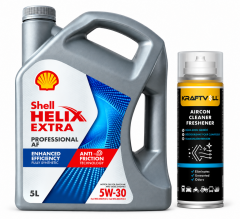 SHELL HELIX EXTRA PRO AF 5W-30 5 Litre + Klima Bombası 200 ml