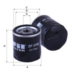 FİL ZP3184 YAĞ FİLTRESİ BMAX CMAX FİESTA FOCUS GALAXY KUGA MONDEO MUSTANG SMAX DİSCOVERY SPORT FREELANDER RANGE ROVER EVOQUE HILUX LAND CRUISER YARİS