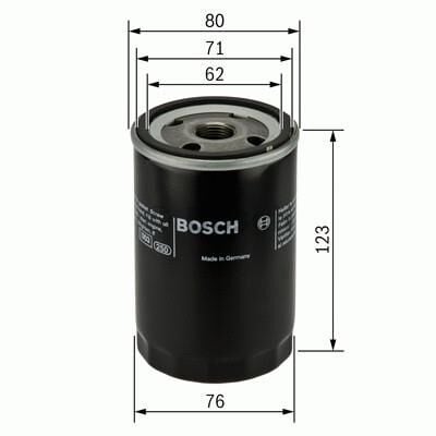 BOSCH YAĞ FİLTRESİ AUDİ A3 A4 A6 İBİZA LEON FABİA 451103033 ZP3241
