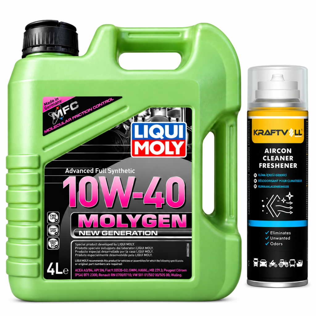 Liqui Moly Molygen New Generation 10W-40 Motor Yağı 4 Litre + Klima Bombası 200 ml