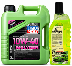 Liqui Moly Molygen New Generation 10W-40 Motor Yağı 4 Litre + Oto Şampuan 1000 ml