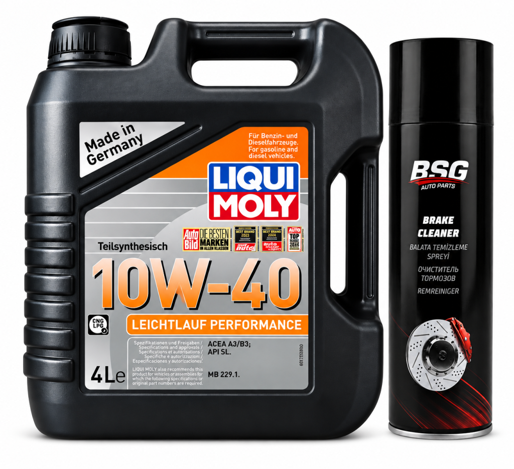 Liqui Moly Leichtlauf Performance 10W-40 Motor Yağı 4 Litre + Balata Spreyi 500 ml