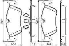 Bosch ON FREN BALATASI BMW E90 E87