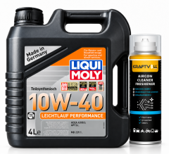 Liqui Moly Leichtlauf Performance 10W-40 Motor Yağı 4 Litre + Klima Bombası 200 ml