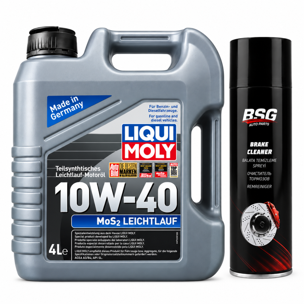 Liqui Moly Mos2 Leichtlauf 10W-40 Motor Yağı 4 Litre + Balata Spreyi 500 ml