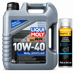 Liqui Moly Mos2 Leichtlauf 10W-40 Motor Yağı 4 Litre + Klima Bombası 200 ml