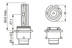 Bosch Ampul - Xenon White HID - D2S - 35 W - P32d-2