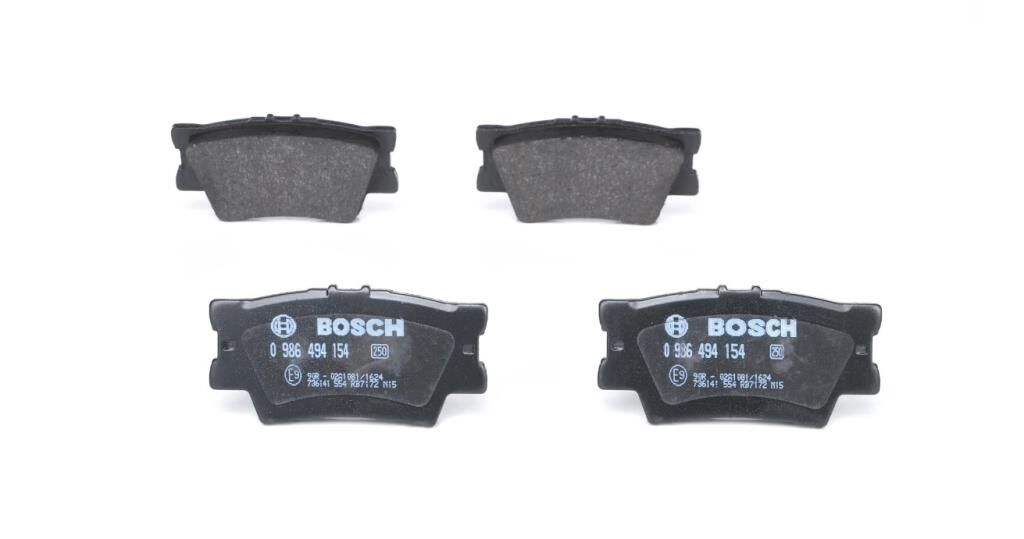 Bosch ARKA FREN BALATASI TOYOTA RAV 4 III 06-11 CAMRY 06-11