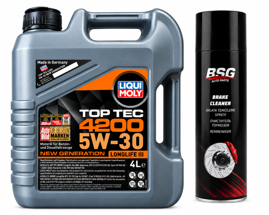 Liqui Moly Top Tec 4200 5W-30 Motor Yağı 4 Litre + Balata Spreyi 500 ml