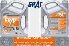 GRAT MOTOR YAĞI YARI SENTETİK CI-4 10W-30 7LT
