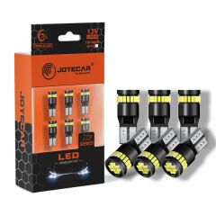 JOYECAR X5 SERISI T10 194 W5W IC AYDINLATMA AMPULU 6 ADET BEYAZ