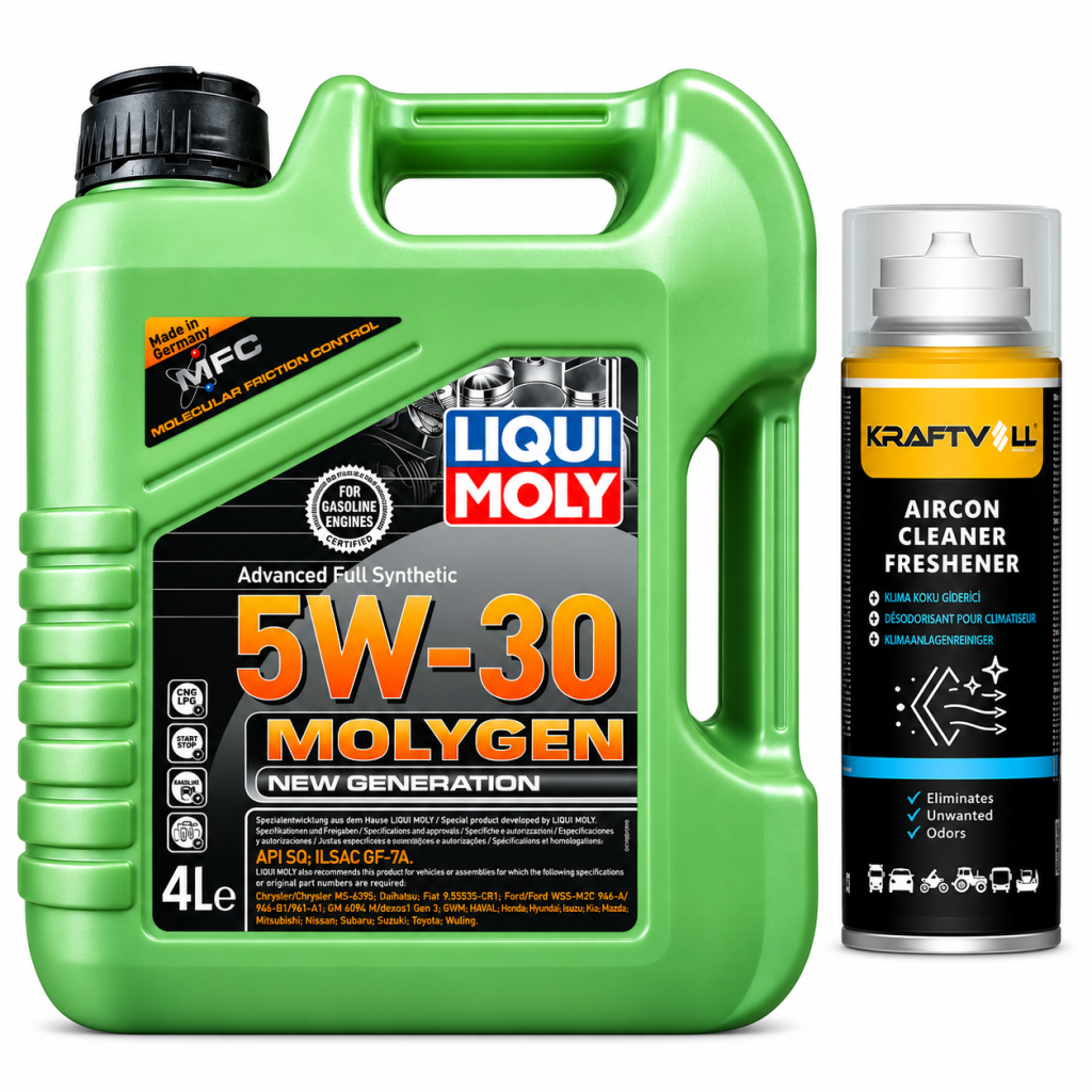 Liqui Moly Molygen New Generation 5W-30 Motor Yağı 4 Litre + Klima Bombası 200 ml