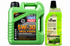 Liqui Moly Molygen New Generation 5W-30 Motor Yağı 4 Litre + Oto Şampuan 1000 ml
