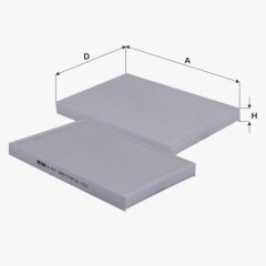 Fil Filtre POLEN FILTRESI VOLVO S70 97> V70 97> XC70 97> C70 97>