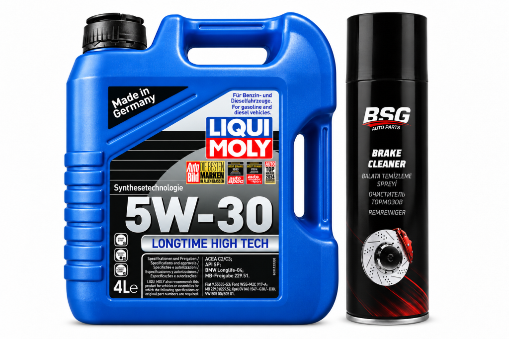 Liqui Moly Longtime High Tech 5W-30 Motor Yağı 4 Litre + Balata Spreyi 500 ml