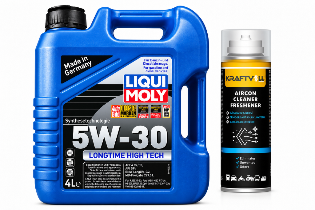 Liqui Moly Longtime High Tech 5W-30 Motor Yağı 4 Litre + Klima Bombası 200 ml