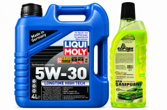 Liqui Moly Longtime High Tech 5W-30 Motor Yağı 4 Litre + Oto Şampuan 1000 ml