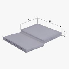 Fil Filtre POLEN FILTRESI AUDI A100 A6 88>11