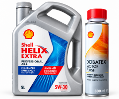SHELL HELİX EXTRA PRO ARL 5W-30 3 5 Litre + Shell Motor ve Karter İçi Temizleyici 300 ml