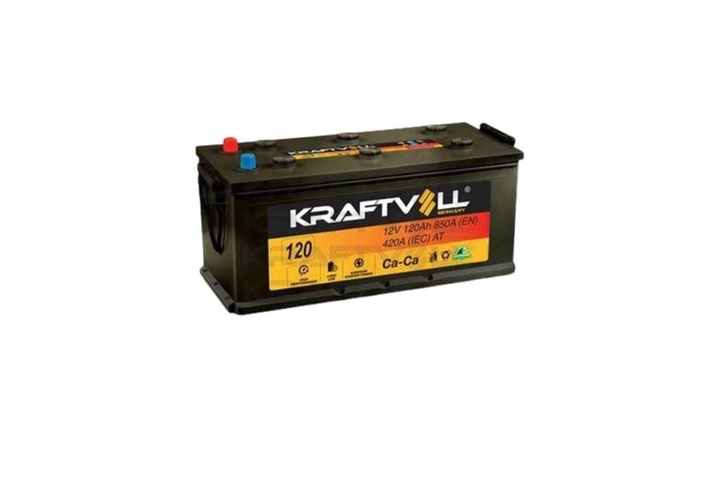 Kraftvoll AKU 12V 120 AH D8 (510×190×225)