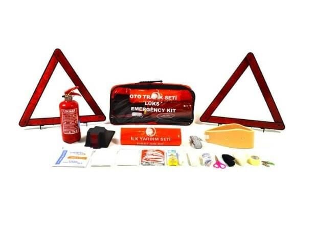 LUX TRAFİK SETİ 1KG YANGIN SÖNDÜRÜCÜLÜ TÜV TÜRK UYUMLU