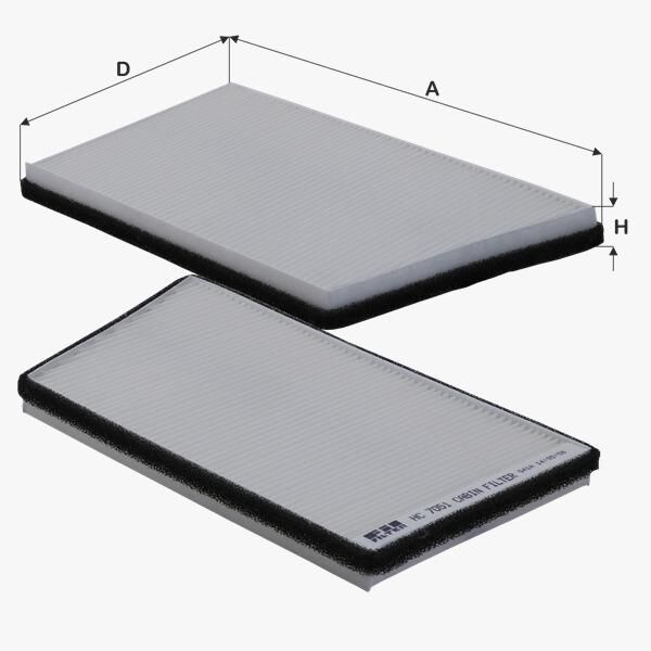 Fil Filtre POLEN FILTRESI W203 02>07 CL203 02>08 S203 01>07 C209 02>09 A209 02>10