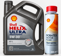 SHELL HELİX ULTRA PRO APL 5W-30 5 Litre + Shell Motor ve Karter İçi Temizleyici 300 ml